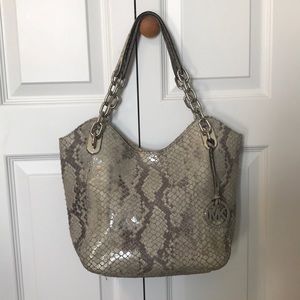 Grey Michael Kors Satchel
